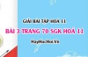Giải bài 3 trang 70 SGK Hoá 11: Tính chất hoá học, tính chất vật lí của Cacbon (C), điều chế và ứng dụng Cacbon